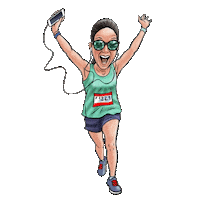 Run Running Sticker by eBibs