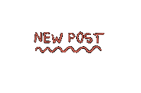 Pink New Post Sticker