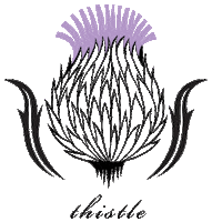 thistlewellington shopping thistle Sticker