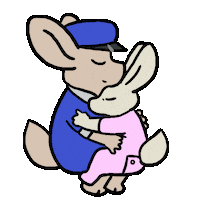 aube-anim baby hug fennec aubeanim Sticker