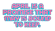 Happy April Sticker by OpticalArtInc.