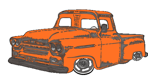 Chevy Going Fast Sticker by GSI Machine and Fabrication