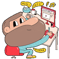 Work Piyama Sticker