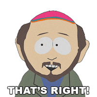 Gerald Broflovski Thats Right Sticker by South Park