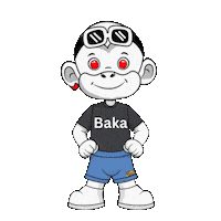 White Monkey Red Earring Sticker by Zhot