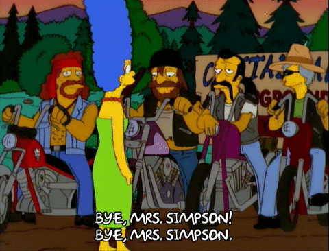 waving marge simpson GIF