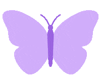 Purple Butterfly Fly Sticker by Bel Diniz