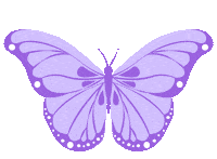 Purple Butterfly Fly Sticker by Bel Diniz
