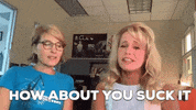 Mock And Daisy Suck It GIF by Chicks on the Right