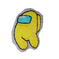 chilla_killa game pin embroidery amongus Sticker