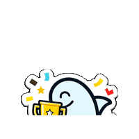 humbleshark celebration win shark achievement Sticker