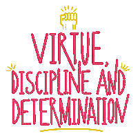 Determination Virtue Sticker by Villalón Entretenimiento