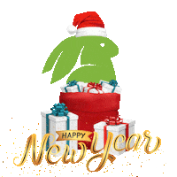 Happy New Year Christmas Sticker by Hemp Hop