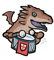Sant Jordi Dragon Sticker