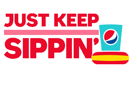 Soda Just Keep Sippin Sticker by Pepsi #Summergram