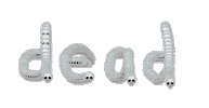 i'm dead Sticker by Jess Mac
