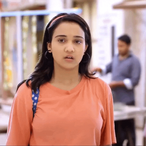 AshiSinghofficial omg shocked ashi singh Shocked face GIF