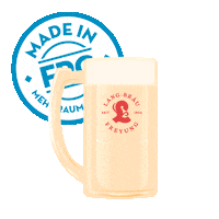Bier Beer Mug Sticker by mehralsduerwartest