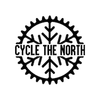 cyclethenorth girl bike canada cycling Sticker