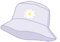 Flower Hat Illustration Sticker by Loja Bad Gal