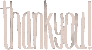 Thanks Lettering Sticker