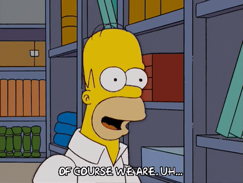 homer simpson eye roll GIF