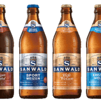 wheat beer drinking Sticker by Sanwald