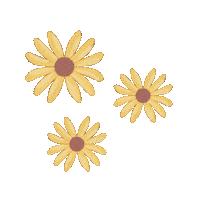Flower Orange Sticker