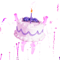 Celebrate Happy Birthday Sticker by Todd Rocheford