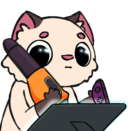 Streaming Digital Art Sticker