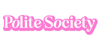 Pink Be Polite Sticker by Polite Society