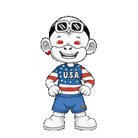 American Flag Usa Sticker by Zhot Shop