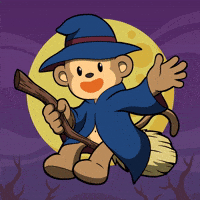 Happy Trick Or Treat GIF by Wise Monkey Meme