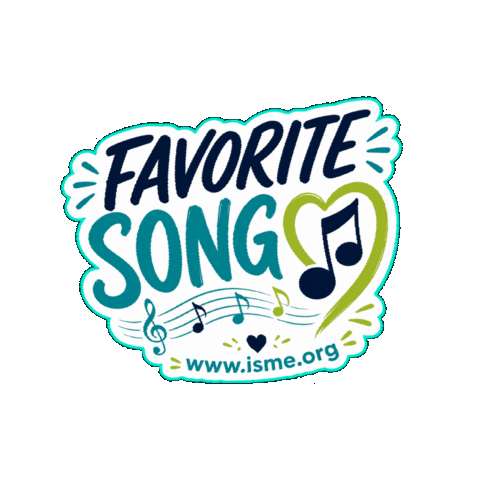 Favorite Song Artist Sticker by International Society for Music Education