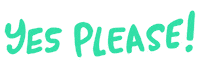 Excited Yes Please Sticker by Jeff McCann