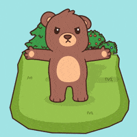 Teddy Bear Trash GIF by BEARISH