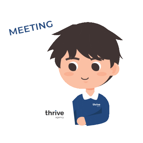 itstimetothrive work office working meeting Sticker