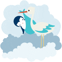 Baby Clouds Sticker by Adventist Health