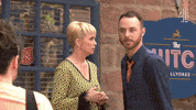Hollyoaks run monster boo anger GIF