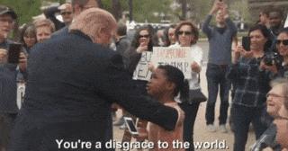 trump calling GIF