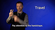 sign language travel GIF by Sign with Robert