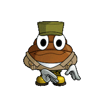 Armygif Farting Sticker by Hugo.fm