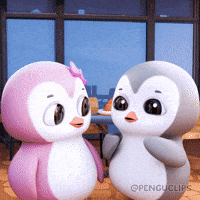 Penguclips emotional penguins cute animals farewell GIF