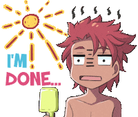 Frustrated Summer Sticker by Jin