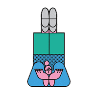 Bored Chill Out Sticker by OFFBLAK