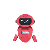 Happy Robot Sticker by Evotech Solution