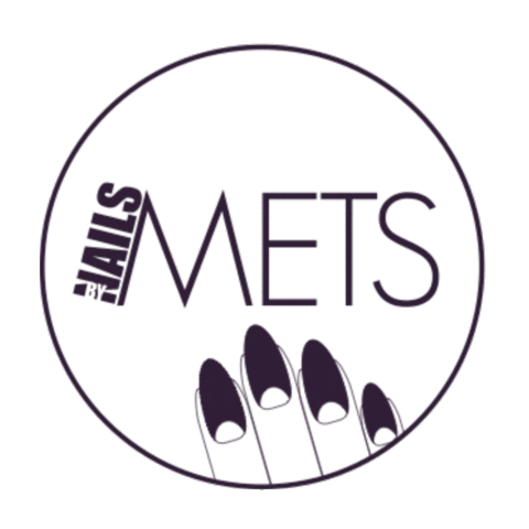 Nailsbymets spinning spinning logo nailsbymets nails by mets Sticker