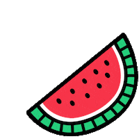 Fruit Watermelon Sticker by bilou