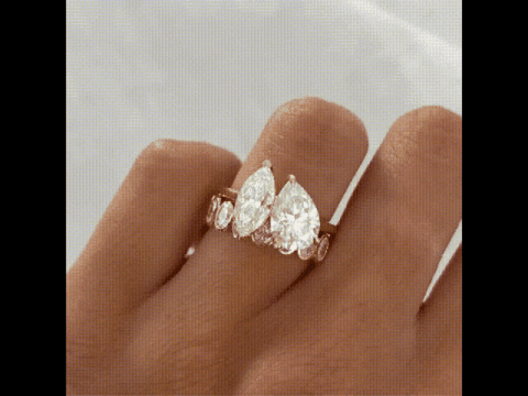 ShivShambuDiamonds giphygifmaker shambu pear diamond pear diamond ring GIF