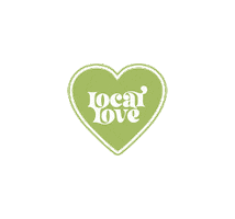 thelocalgalrd love heart local love local support Sticker